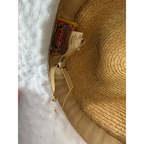 6/$25 Handcrafted Scala Collezione Adjustable Bucket Hat with Small Bow - Picture 2 of 7